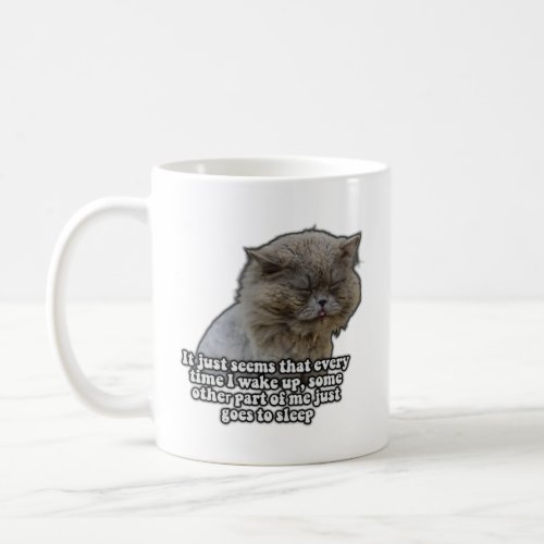 Funny cat meme for kitty lovers and cat owners coffee mug