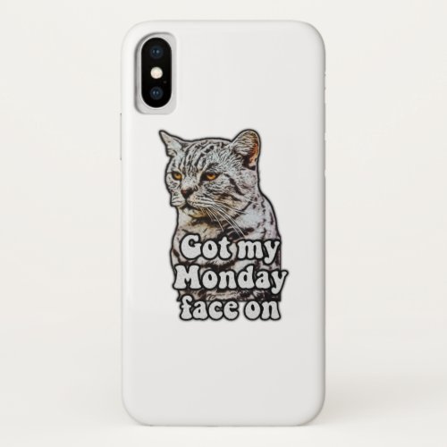 Funny cat meme for kitty owners and cat lovers iPhone XS case