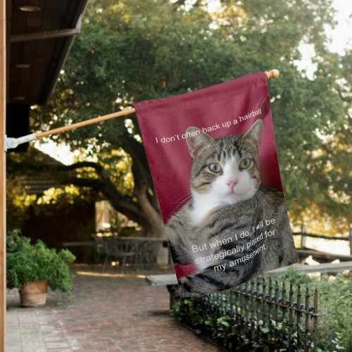 Funny Cat Meme House Flag