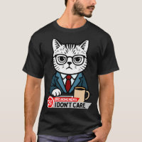Funny Cat Meme Sarcastic Humor I Dont Care Cat 