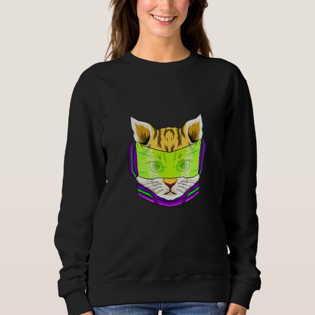 Funny Cat Memes Cute Stylish Cat Pets Lovers Sweatshirt (Front)
