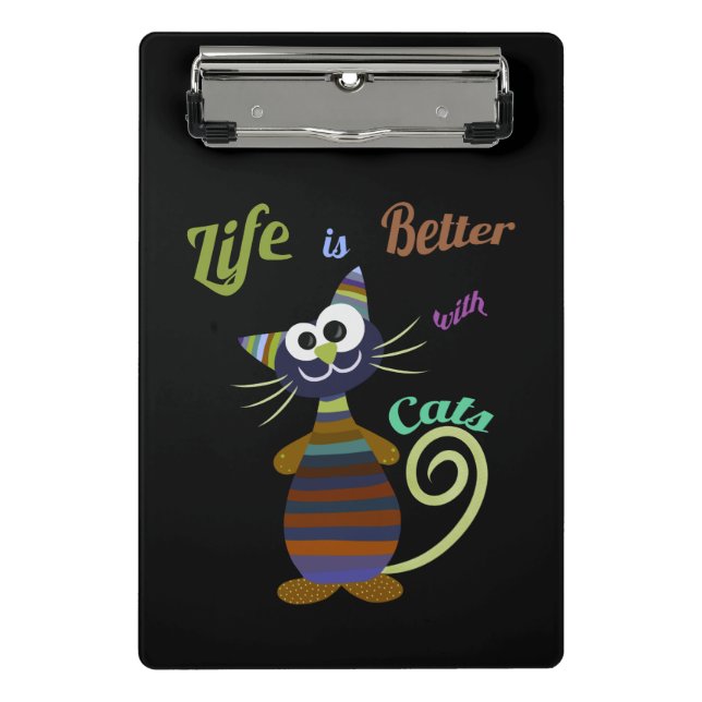 Funny cat mini clipboard (Front)