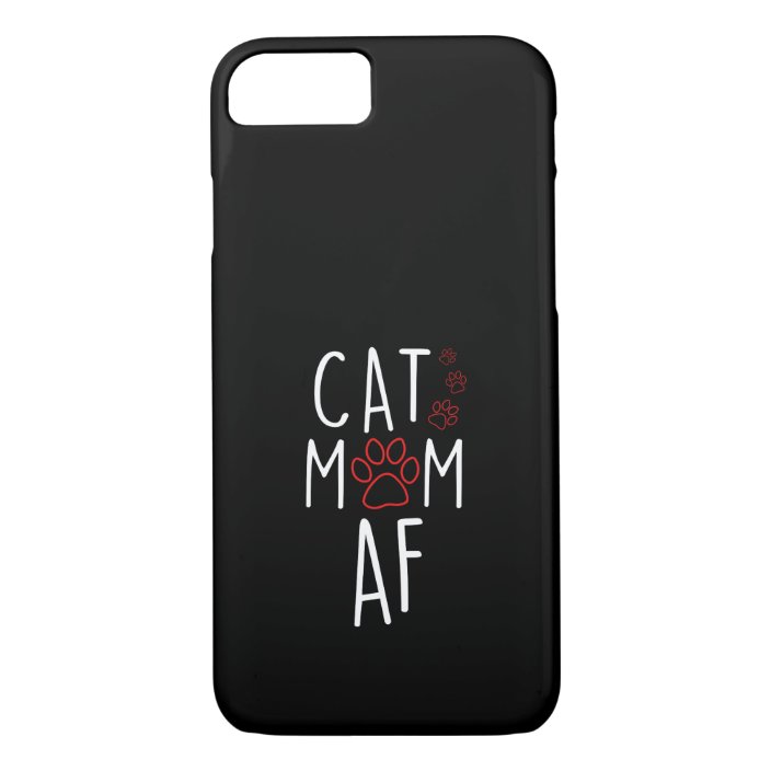 Funny Cat Mom Af Crazy Cat Lady Meme Case Mate Iphone Case