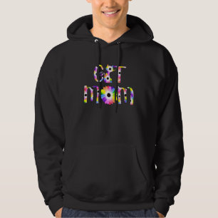Funny Cat Mom Flower Cat Lovers Hoodie