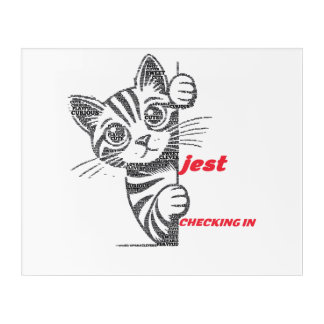 Funny Cat Mom Gift | Jest Typography Design | Play Acrylic Print