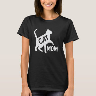 Funny Cat Mom Mama Cat Lover Girls Women Mothers D T-Shirt