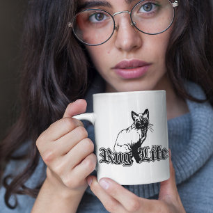 Funny Cat Mom Meme Parody Pun Coffee Mug