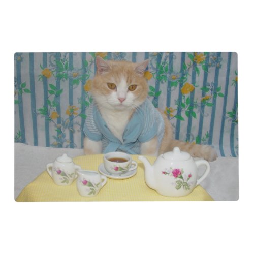 Funny Cat Morning Coffee Breakfast Placemat
