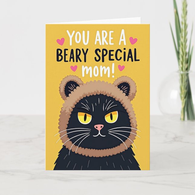Funny Cat Mothers Day Card (Front)