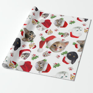 Funny cat mouse and catnip christmas wrapping wrapping paper