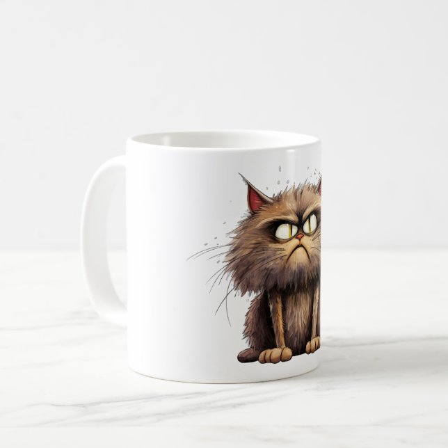 Funny Cat Mug (Front Left)