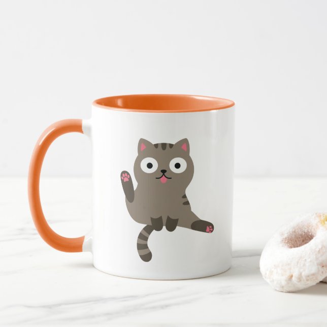 Funny Cat Mug (With Donut)