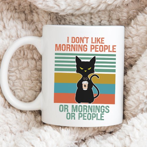 Funny Cat Mug Anti_Social Cat Mean Cat Coffee Mug