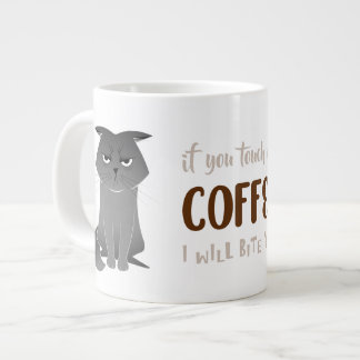 Funny Cat Mug - Grumpy Gray Cat