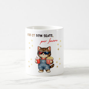 Funny Cat Mug Movie Night