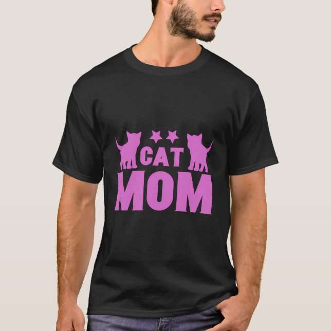 Funny Cat Mummy Mother Mummy Cat Kitten Kitty Meow T-Shirt (Front)
