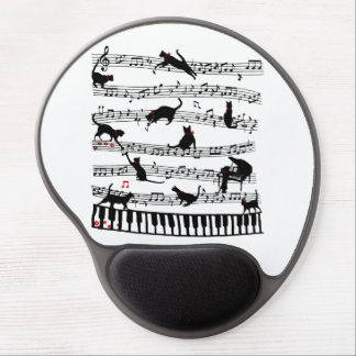 Funny Cat Music Note, Gift For Piano Player, Music Gel Mouse Pad