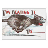 Funny Cat on the Run (Front Horizontal)