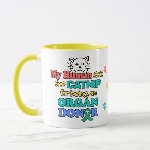 Funny Cat Organ Donor Awareness  Coffee Mug