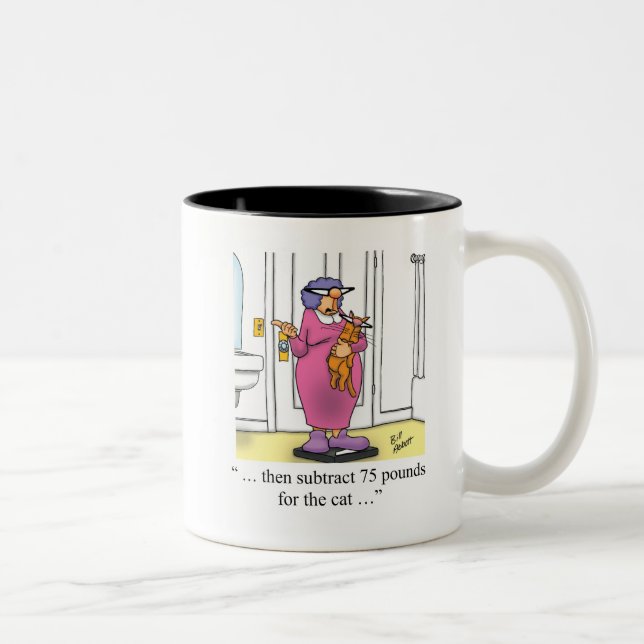 Funny Cat Owners Humor Coffee Mug (Right)