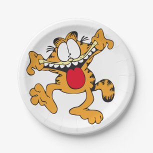 Funny cat paper plates