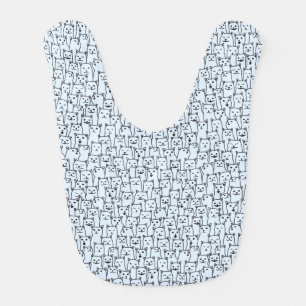 funny cat pattern baby boy gift bib