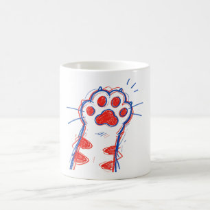 Funny Cat Paw High Five Cat Lover Coffee Mug