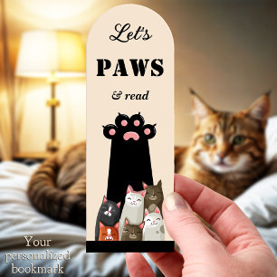 Funny Cat Paw Relaxing Cat Lovers Bookmarks
