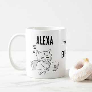Funny cat personalized coffee mug