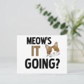 Funny Cat / Pet Postcard (Standing Front)
