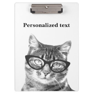 Funny cat photo clipboard for pet doctor