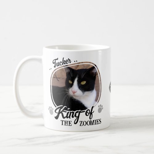 Funny Cat Photo King Of Zoomies Coffee Mug