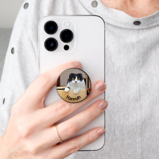 Funny Cat Photograph Personalized PopSocket