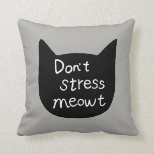 Funny Cat Pillow Cute Cat cushion Cat lover gift