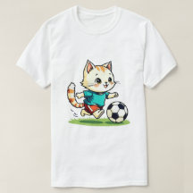 Funny Cat Playing Football Cute Cat vintage