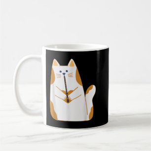 Funny Cat Playing The Clarinet Instrument Cat love Coffee Mug