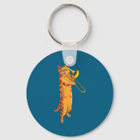 Funny Cat Playing Trombone Gift Cool Kitten Musici