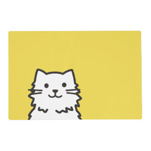 Funny cat portrait placemat