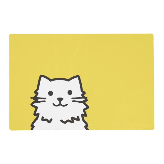 Funny cat portrait placemat (Front)