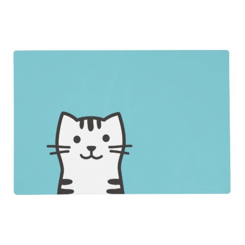 Funny cat portrait placemat