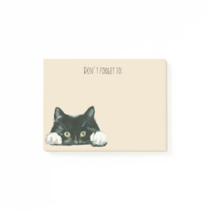 funny cat post it notes black cat
