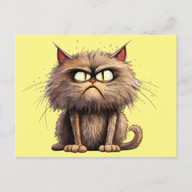 Funny Cat Postcard (Front)