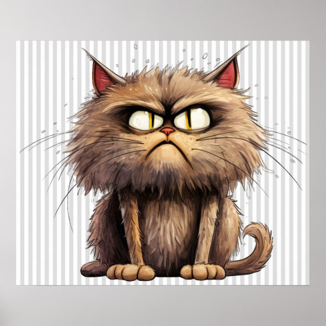 Funny Cat Poster (Front)