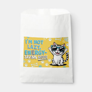 Funny Cat Poster, Cartoon cat wearing sunglasses  Favor Bag