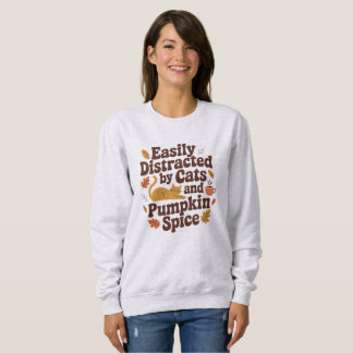 Funny Cat – Pumpkin Spice Lover Fall Sweatshirt