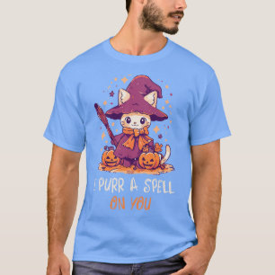 Funny Cat Pun Witch Spell Graphic Men Kids Women H T-Shirt