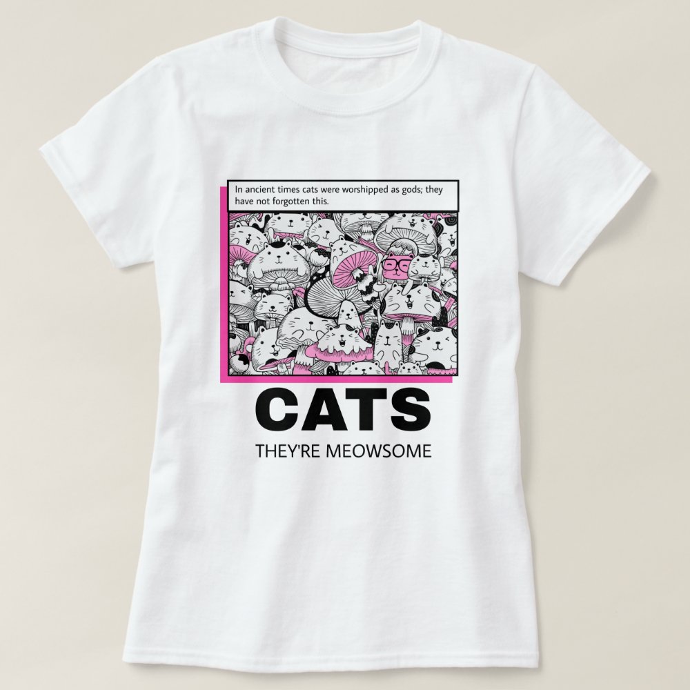 Funny Cat Quote Comic Book Style Illustration Personalized T-Shirt