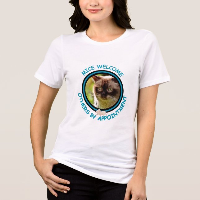 Funny Cat Quote For Her Tri-Blend Shirt (Front)