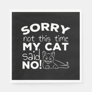 Funny Cat Quote Gift cats Napkins