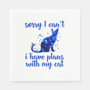 funny cat quote   napkins
